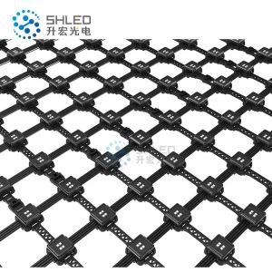 Flex LED mrežica na staklenoj fasadi